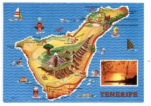 LANDKARTE / MAP,  Tenerife
