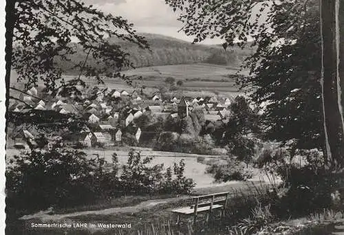 [Ansichtskarte] 6251 WALDBRUNN - LAHR, Blick über den Ort, Verlag Just. 