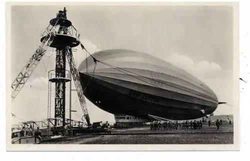 [Ansichtskarte] 6000 FRANKFURT, Luftschiffhafen Rhein - Main, LZ 127 "Graf Zeppelin". 