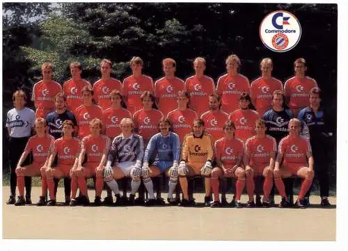 [Ansichtskarte] FUSSBALL - BAYERN MÜNCHEN, Mannschaft 1988 / 89. 