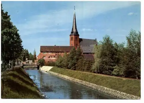 [Ansichtskarte] 4432 GRONAU, Partie an der evangelischen Kirche. 