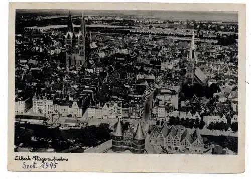 [Ansichtskarte] 2400 LÜBECK, Fliegeraufnahme 194... 