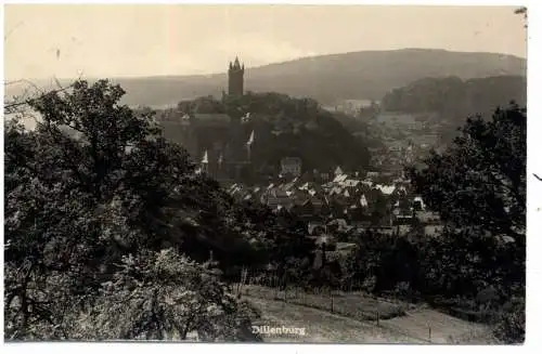 [Ansichtskarte] 6340 DILLENBURG, Blick auf den Ort, 1958. 