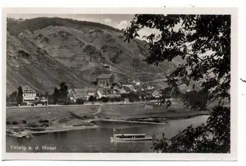 [Ansichtskarte] 5590 COCHEM - VALWIG, Blick über die Mosel, 1955. 