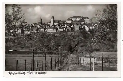 [Ansichtskarte] 5238 HACHENBURG, Blick auf den Ort, 1955. 