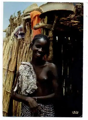 [Ansichtskarte] VÖLKERKUNDE / ETHNIC - SENEGAL, Ein lächelnder Gruss. 