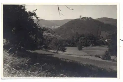 [Ansichtskarte] 5408 NASSAU, Burg Nassau von Süden, Strasse nach Schweighausen, Photo-AK 1943. 