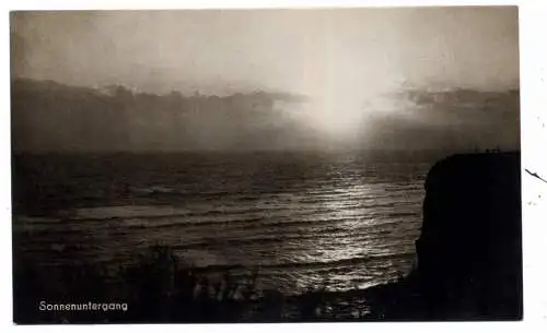 [Ansichtskarte] 2192 HELGOLAND, Sonnenuntergang, Verlag Hamel. 