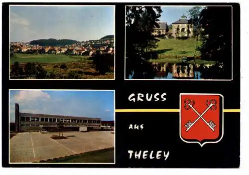 [Ansichtskarte] 6695 THOLEY - THELEY, Hofgut Imsbach, Kreisrealschule, Ortsansicht, Verlag Pierron. 