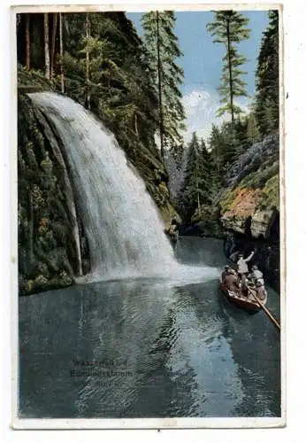 [Ansichtskarte] BÖHMEN & MÄHREN - HERRNSKRETSCHEN / HRENSKO, Edmundsklamm, Touristenboot. 