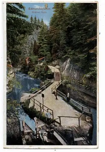 [Ansichtskarte] BÖHMEN & MÄHREN - HERRNSKRETSCHEN / HRENSKO, Edmundsklamm, Breiter Stein. 