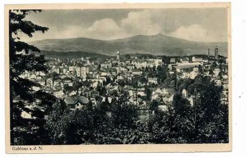 [Ansichtskarte] BÖHMEN & MÄHREN - GABLONZ an der Neiße / JABLONEC nad Nisou, Nachkriegskarte. 