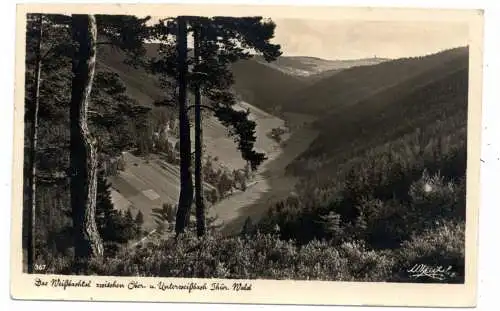 [Ansichtskarte] 0-6432 OBERWEISSBACH, Weißbachtal, Feldpost 19568 1943, Marine Flak Abteilung 244, Erholungsheim. 