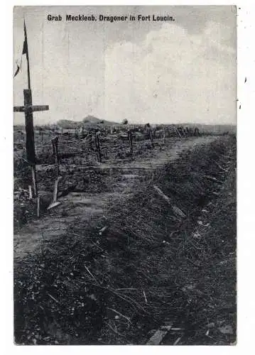 [Ansichtskarte] B 4000  LIEGE / LÜTTICH, 1.Weltkrieg, Fort Loncin, Grab Mecklenburgischer Dragoner in Fort Loncin. 