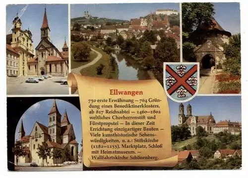 [Ansichtskarte] 7090 ELLWANGEN, Chronik - AK. 