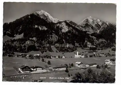 [Ansichtskarte] A 6752 DALAAS - WALD am Arlberg, Blick über den Ort. 