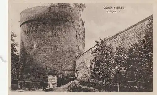 [Ansichtskarte] 5160 DÜREN, Kriegsturm, Verlag Fülle - Barmen. 
