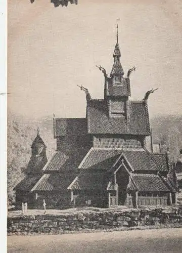 [Ansichtskarte] NORGE / NORWEGEN 6887 LAERDAL - BORGUND, Stavkirke. 