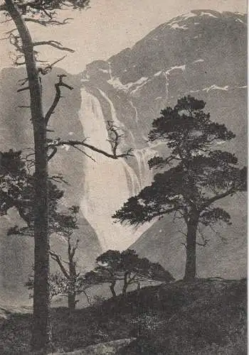 [Ansichtskarte] NORGE / NORWEGEN 5750 ULLENSVANG, Skjeggedalsfoss. 