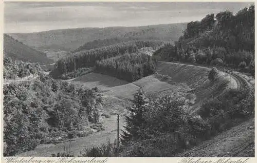 [Ansichtskarte] 5788 WINTERBERG, Eisenbahnlinie durch das Nuhnetal, 1934. 