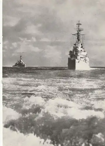 [Ansichtskarte] MILITÄR - BUNDESWEHR MARINE, Zerstörer auf hoher See. 