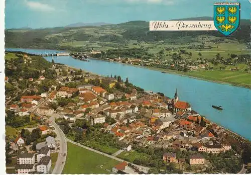[Ansichtskarte] A 3370 YBBS an der Donau, Luftaufnahme. 