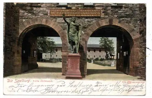 [Ansichtskarte] 6380 BAD HOMBURG, Saalburg, Porta dechmana, 1908. 