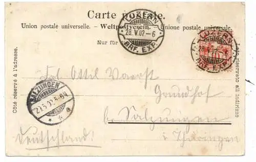 [Ansichtskarte] CH 6000 LUZERN LU, Promenade, 1902. 