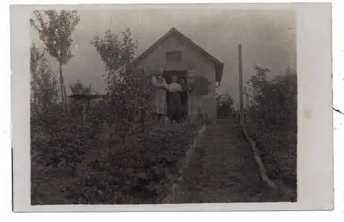 [Ansichtskarte] 7000 STUTTGART - CANNSTATT - MÜNSTER, Photo-AK aus dem Kleingarten / Schrebergarten, 1913. 