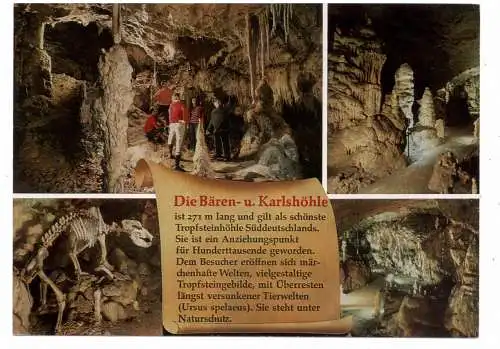 [Ansichtskarte] 7419 SONNENBÜHL - ERPFINGEN, Bärenhöhle, Chronik - AK. 