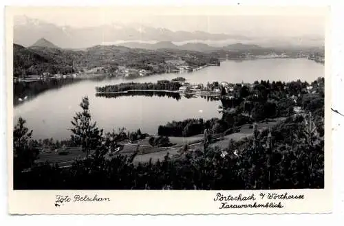 [Ansichtskarte] A 9210 PÖRTSCHACH, Karawankenblick, 1955. 