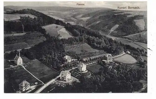 [Ansichtskarte] 8582 BAD BERNECK, Blick über den Ort und Maintal, 1909. 