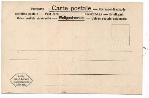 [Ansichtskarte] A 1000 WIEN, Kaiserliche Gemälde Gallerie, M.Neder "Die Gesangsübung", Verlag Löwy, 1903. 