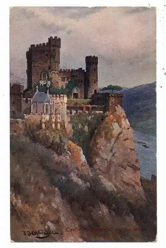 [Ansichtskarte] 5400 KOBLENZ - STOLZENFELS, Schloß Stolzenfels, Künstler-Karte Heilinger, englische Ansichtskarte, 1905. 