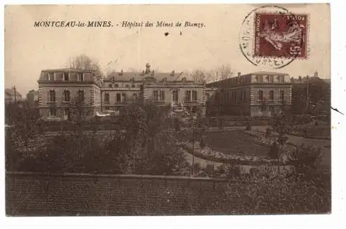 [Ansichtskarte] F 71300 MONTCEAU - LES - MINES, Hopital des Mines de  Blanzy / Bergbau - Krankenhaus. 