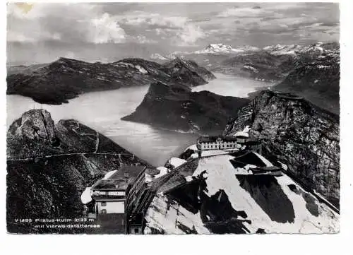 [Ansichtskarte] CH 6010 KRIENS, Pilatus Kulm, 1957. 