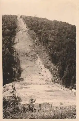 [Ansichtskarte] 0-6300 SUHL - VESSER, Natursprungschanze Walter Ulbricht, 1956. 