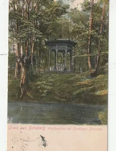 [Ansichtskarte] 5060 BERGISCH GLADBACH - KAULE, Waldpartie beim Forsthaus Broichen, 1915. 