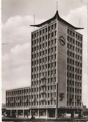 [Ansichtskarte] 5000 KÖLN, Sparkasse am Barbarossaplatz, 1959. 
