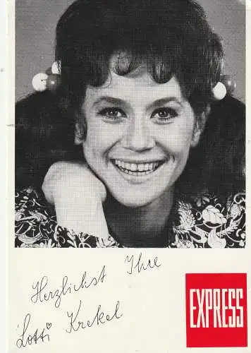 [Ansichtskarte] 5000 KÖLN, Theater / Film / TV, LOTTI KREKEL, Autogramm. 