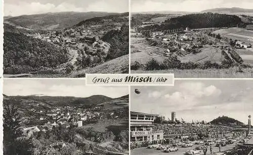 [Ansichtskarte] 5488 ADENAU - MÜSCH, Ortsansichten, Nürburgring - Rennen, 1960. 