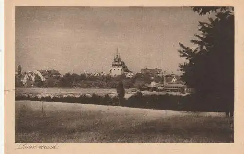 [Ansichtskarte] 0-8260 LOMMATZSCH, Blick auf den Ort. 