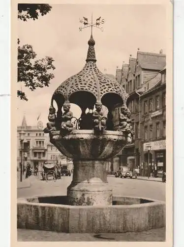 [Ansichtskarte] 0-4320 ASCHERSLEBEN, Hennebrunnen, 1958. 