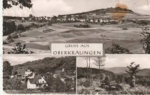[Ansichtskarte] 5486 ALTENAHR - BERG - OBER-KRÄLINGEN, Gruss aus...196..., leicht fleckig, rücks. kl. Klebereste. 