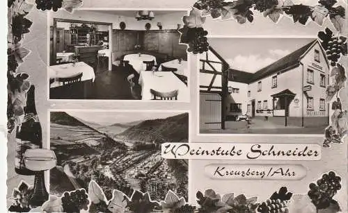 [Ansichtskarte] 5486 ALTENAHR - KREUZBERG, Weinstube Schneidere. 