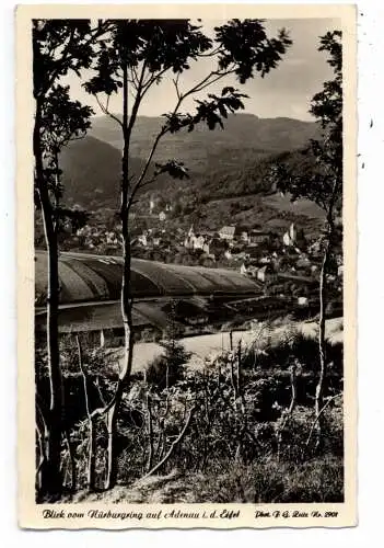 [Ansichtskarte] 5488 ADENAU, Blick vom Nürburgring auf Adenau, 1956. 