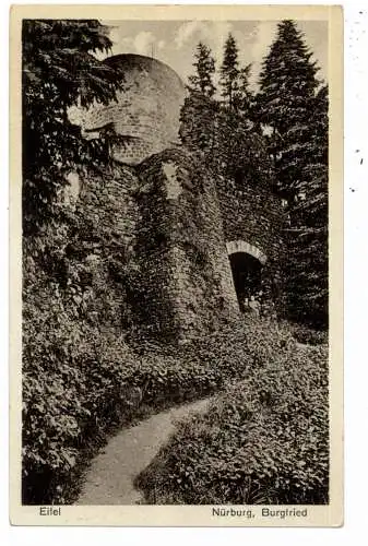 [Ansichtskarte] 5488 ADENAU, Burg Nürburg, Burgfried. 