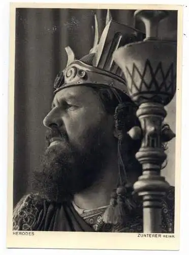 [Ansichtskarte] 8103 OBERAMMERGAU, Passionsspiele 1950, Herodes. 