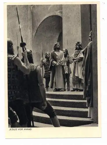 [Ansichtskarte] 8103 OBERAMMERGAU, Passionsspiele 1950, Jesus vor Annas. 