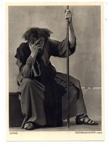 [Ansichtskarte] 8103 OBERAMMERGAU, Passionsspiele 1950, Judas. 